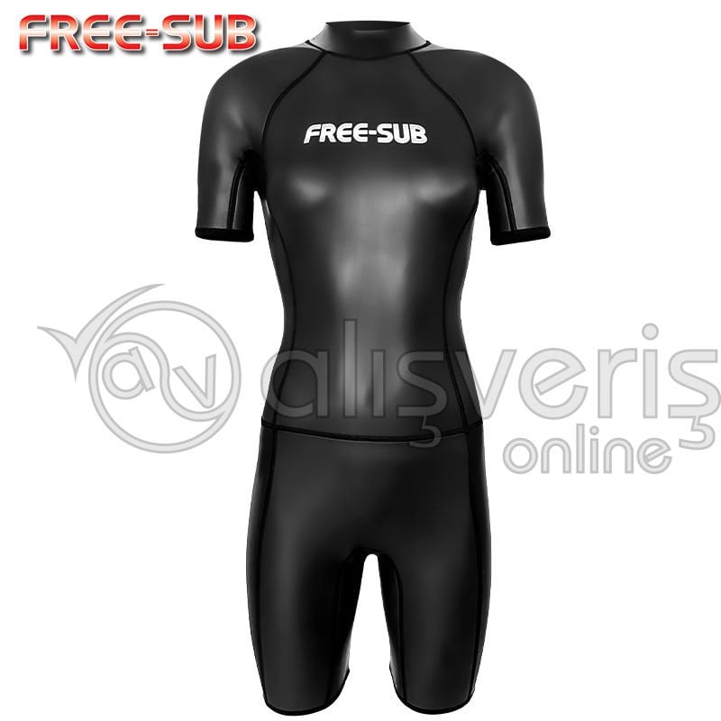 Kadın Smooth Shorty Dalış Elbisesi 2mm