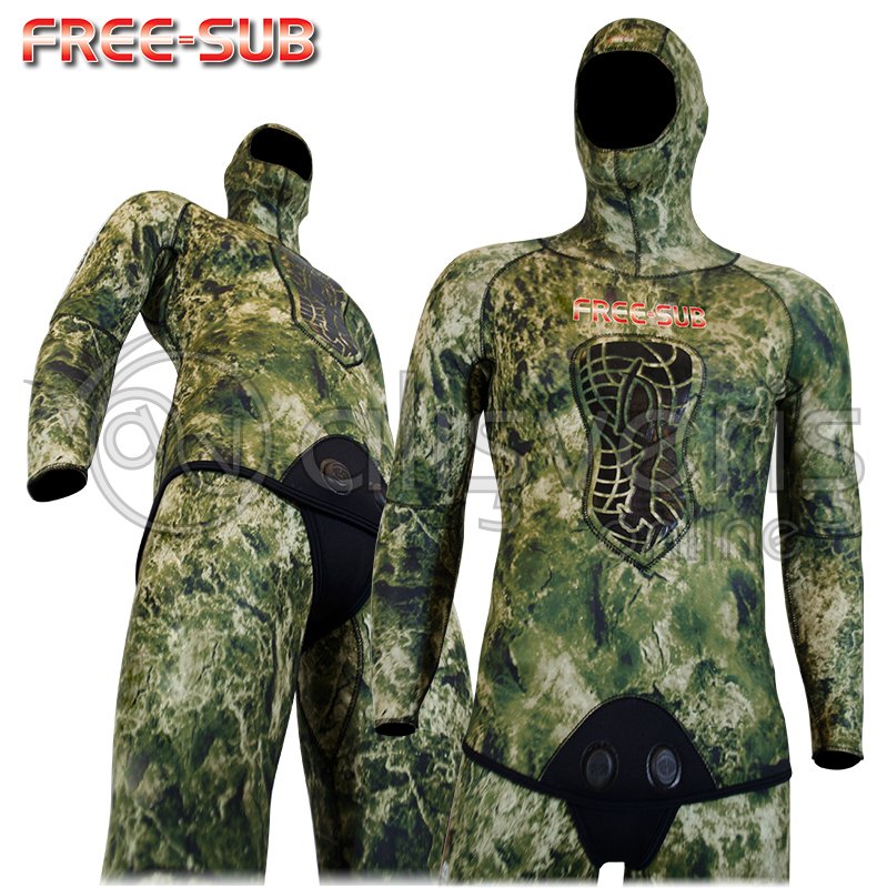 Free-Sub 7mm Expert Green Comfort Avcı Elbise