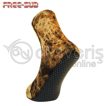 5 mm Opencell Expert Brown Tabanlı Dalış Çorabı